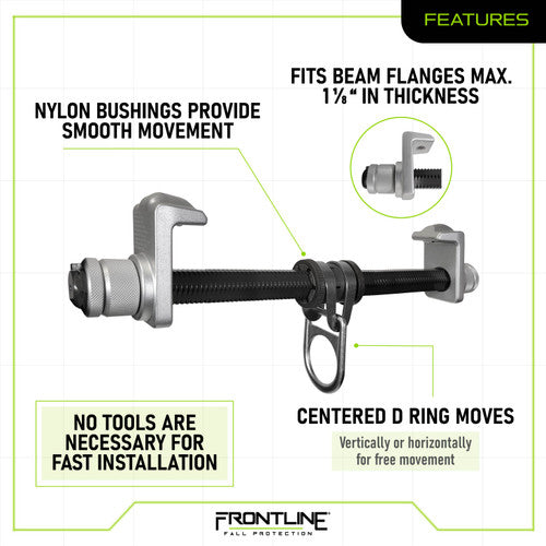 Frontline Aluminum I-Beam Slider Anchor ST