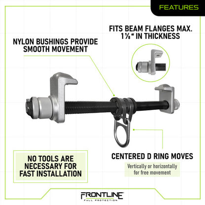 Frontline Aluminum I-Beam Slider Anchor ST