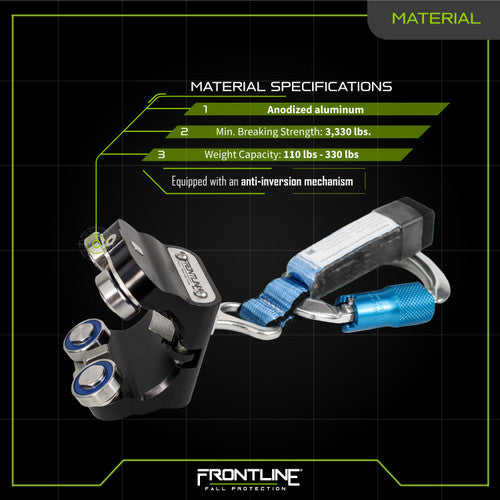 Frontline Fall TRR38 Vertical Ladder System Trolley – Cut Level A1 Worksite Safety & Industrial Supplies PPE