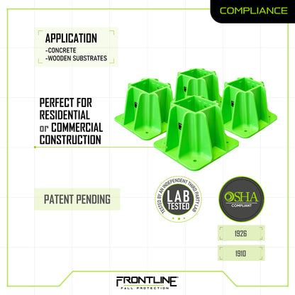 Frontline GPB200 Safety Guardrail Boot Base with Hardware Included