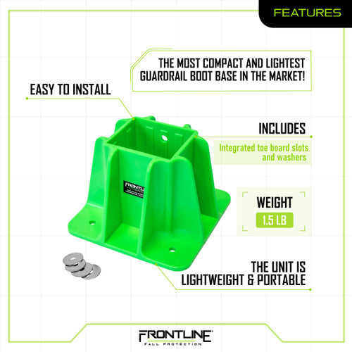 Frontline GPB200 Safety Guardrail Boot Base with Hardware Included