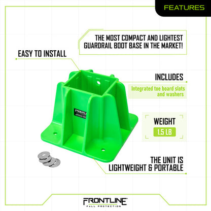 Frontline GPB200 Safety Guardrail Boot Base with Hardware Included