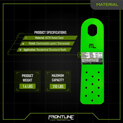 Frontline RORS01 Residential PitchFast Roof Anchor - HDG