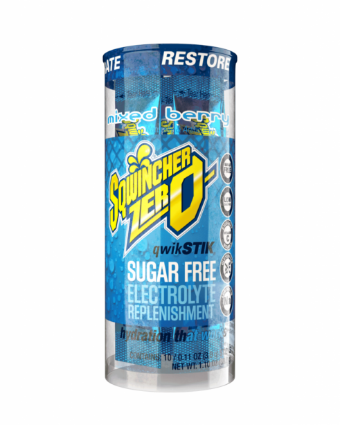 Sqwincher Qwik Stik Zero Hydration Tubes, 20 oz Yield, 200/Case - Mixed Berry