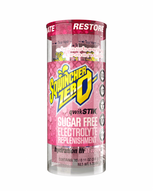 Sqwincher Qwik Stik Zero Hydration Tubes, 20 oz Yield, 200/Case - Strawberry Lemonade