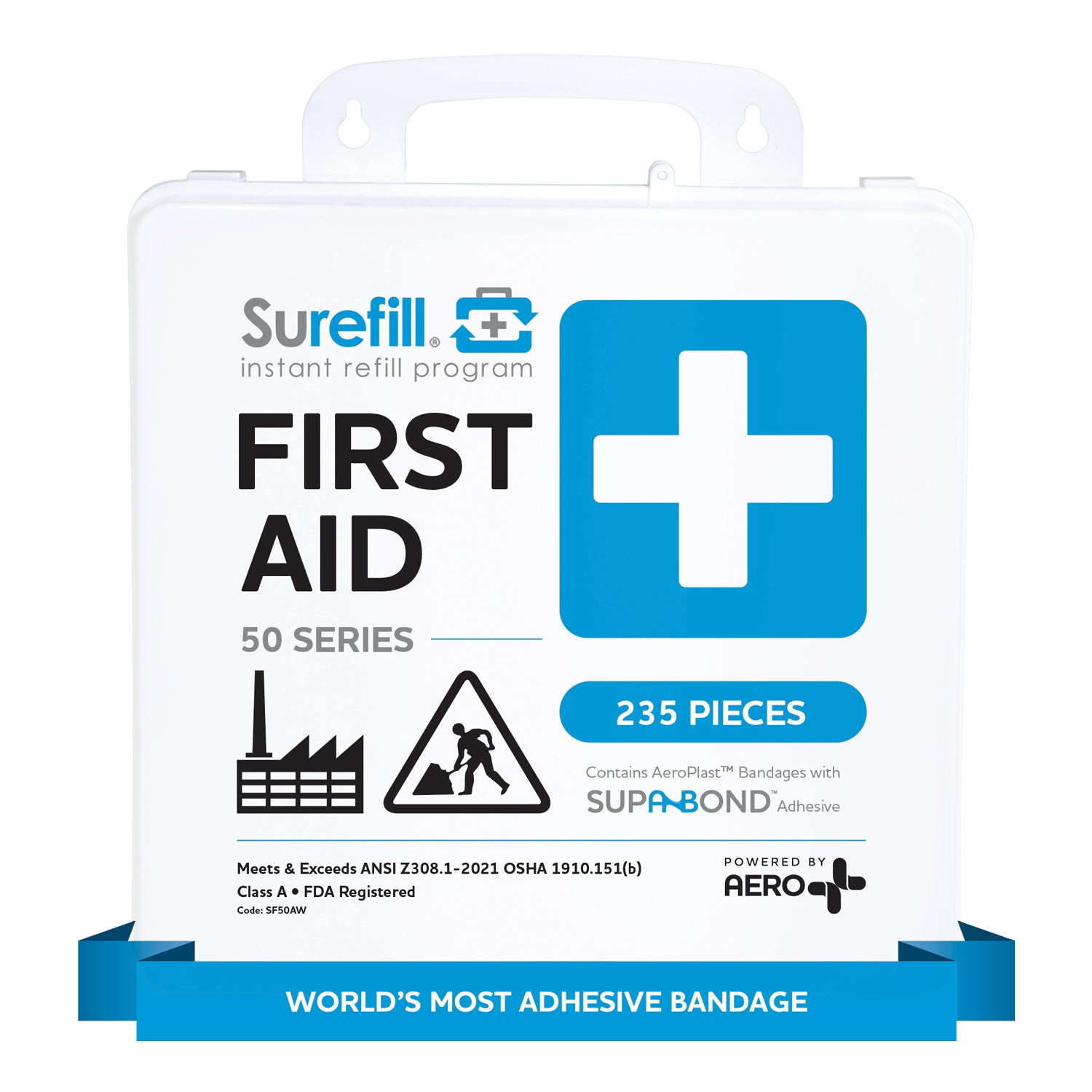 Surefill® 50 Series ANSI A First Aid Kit – Weatherproof Case #SF50AW