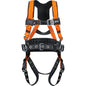Miller T4777 – Contractor Full-Body Harness with Hi‑Viz Webbing, PFL/SRL Connector, Upgraded Lumbar Pad with Back and Side D‑Rings with Tongue Leg Buckles