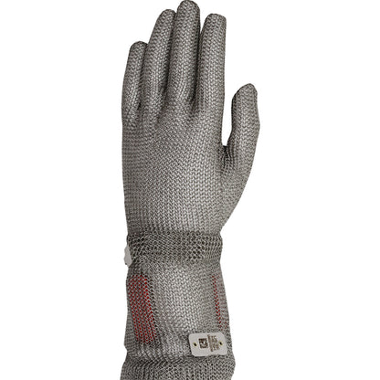 US Mesh USM-1347FTR – Stainless Steel Mesh Glove, Spring Cuff at Wrist and Cuff, Double Mesh Reinforced Thumb, Index and Middle Fingers