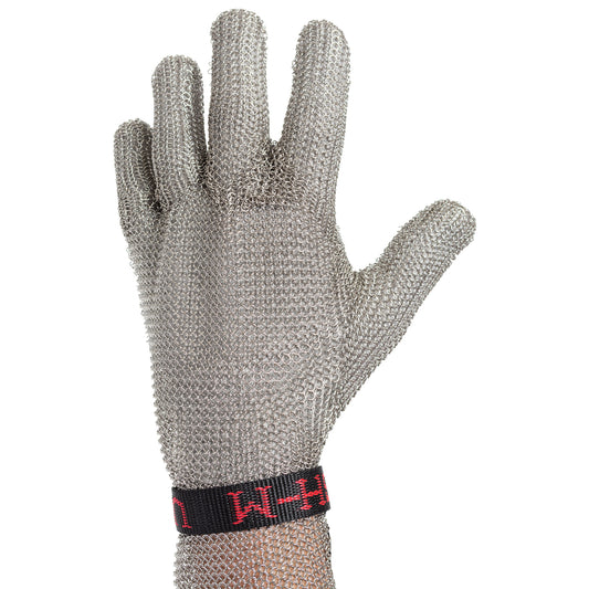US Mesh USM-1350 – Stainless Steel Mesh Glove with Reinforced Finger Crotch and Adjustable Straps - Forearm Length