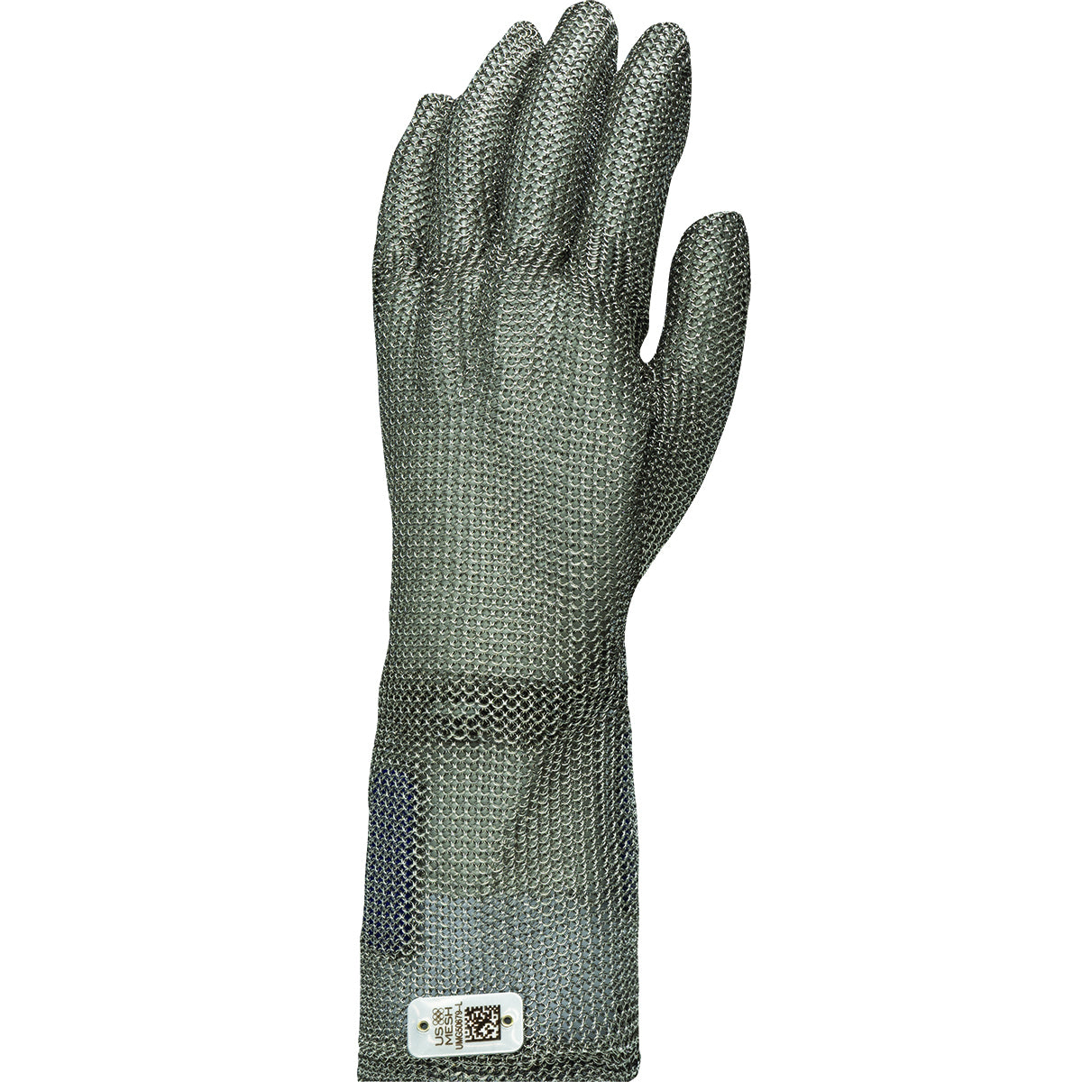 US Mesh USM-1367 – Stainless Steel Mesh Glove with Coil Spring Closure – Mid-Length