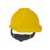 V-Gard 500 Cap, Yellow Vented, 4-Point Fas-Trac III