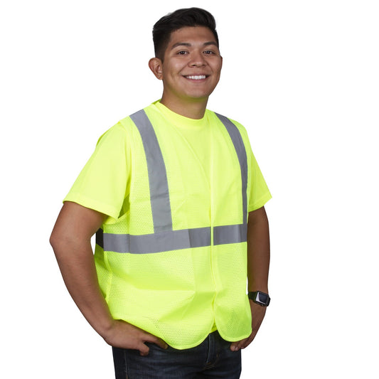 Cordova Type R, Class Ii, Lime Mesh Vest, Hook & #V211P7XL