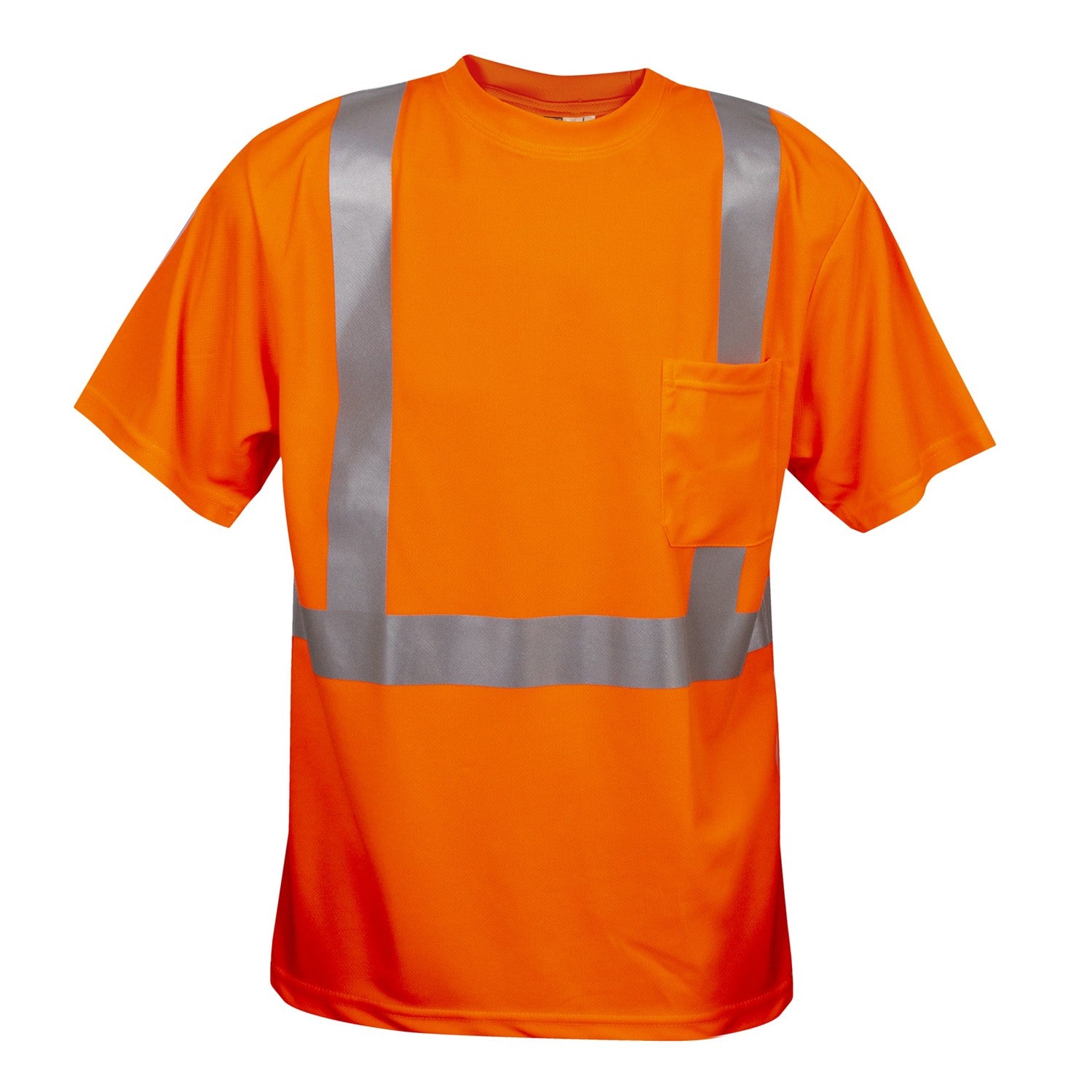 Cordova Class 2 Orange Birdseye Mesh Fabric T-sh #SPV410L image 3