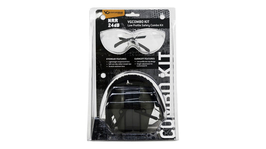 Pyramex Low-Profile Combo Kit Earmuffs Clear / Gray model VGCOMBO110