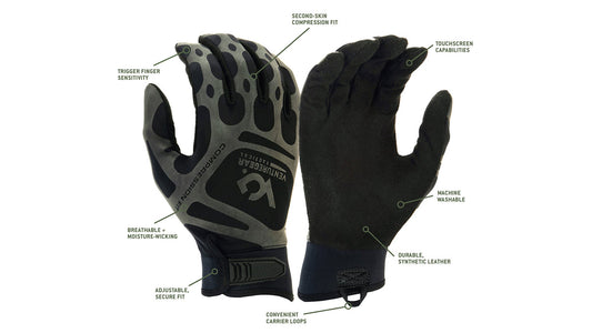 Pyramex VGTG10 Series - Compression Fit Training Glove Cut-Resistant Gloves Medium Blackout model VGTG10BM