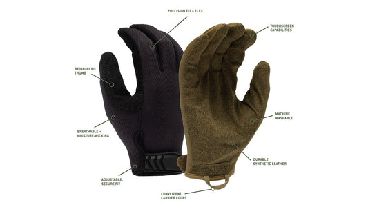 Pyramex VGTG30 Series - Medium-Duty Adjustable Operator Cut-Resistant Gloves Blackout Small model VGTG30BS