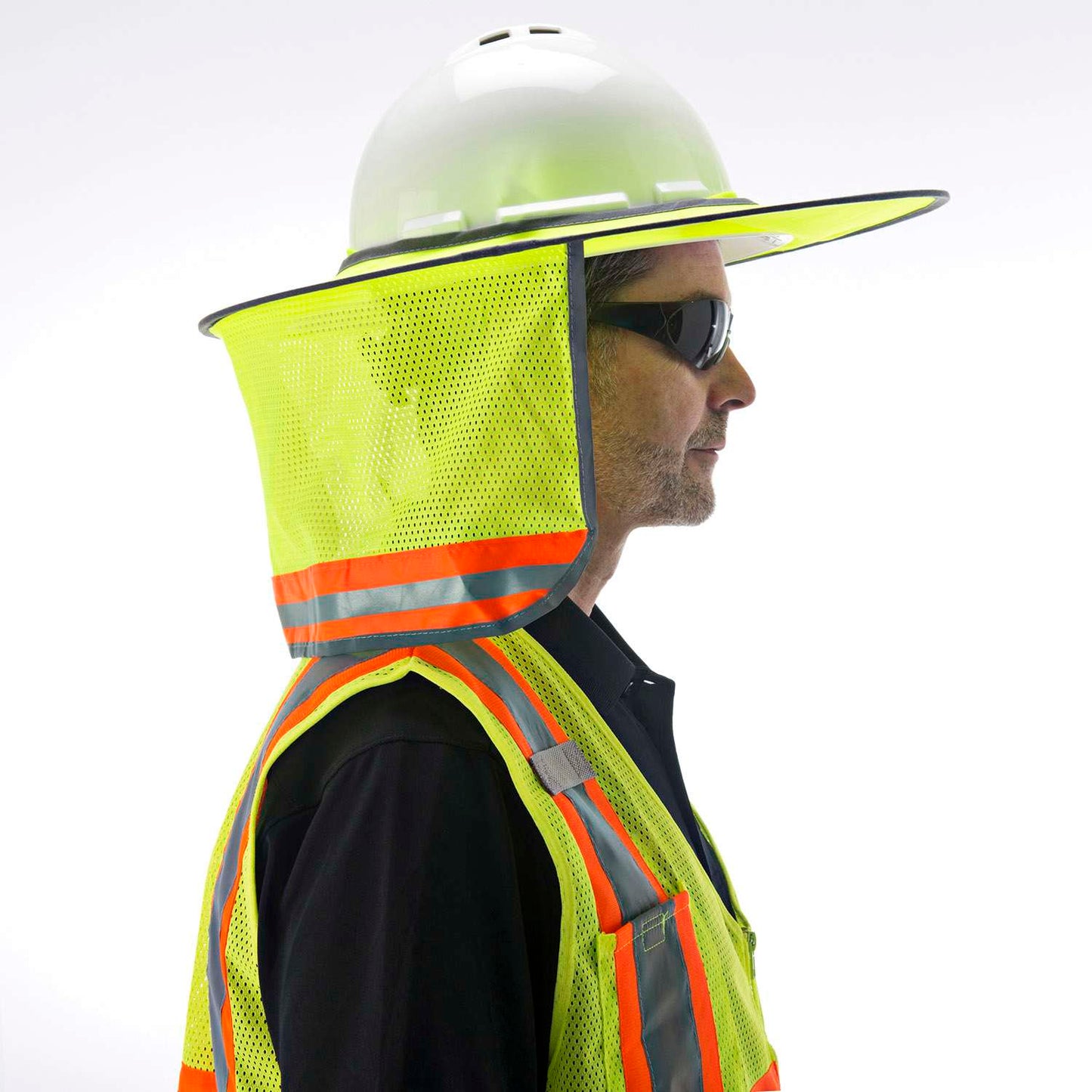 Cordova HI-VIS Lime Foldable Helmet Brim With Li #VHB101 image 4