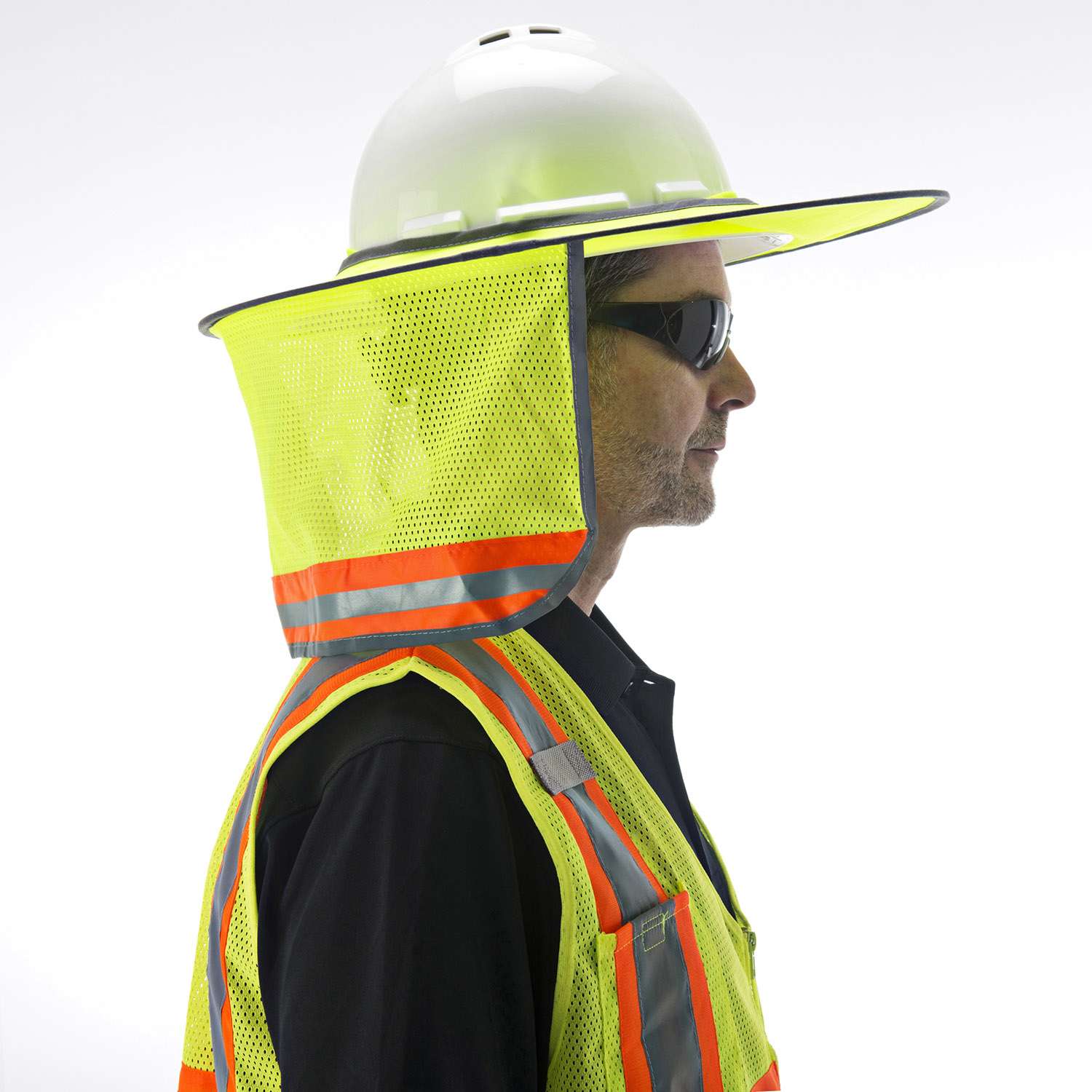 Cordova HI-VIS Lime Foldable Helmet Brim With Li #VHB101 image 4