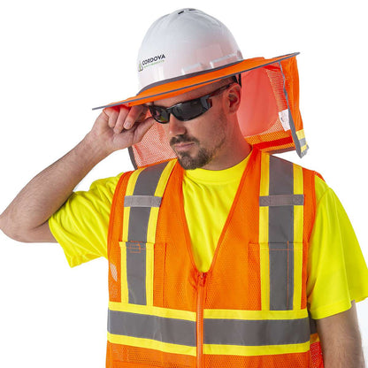 Cordova HI-VIS Orange Foldable Helmet Brim With #VHB100