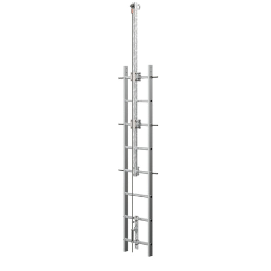 Miller VGGPE – Vertical Cable Ladder Safety System with Platform Extension - Galvanized Steel