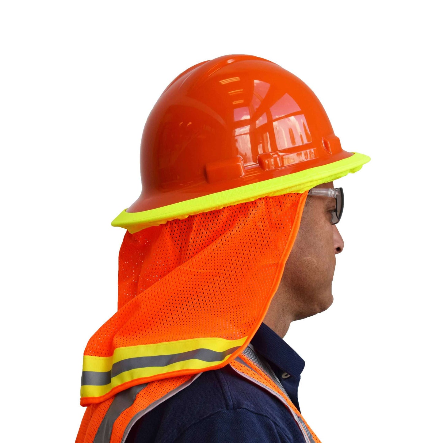 Cordova Neck Shade, Orange Mesh, Lime Elastic He #VNS100 image 3