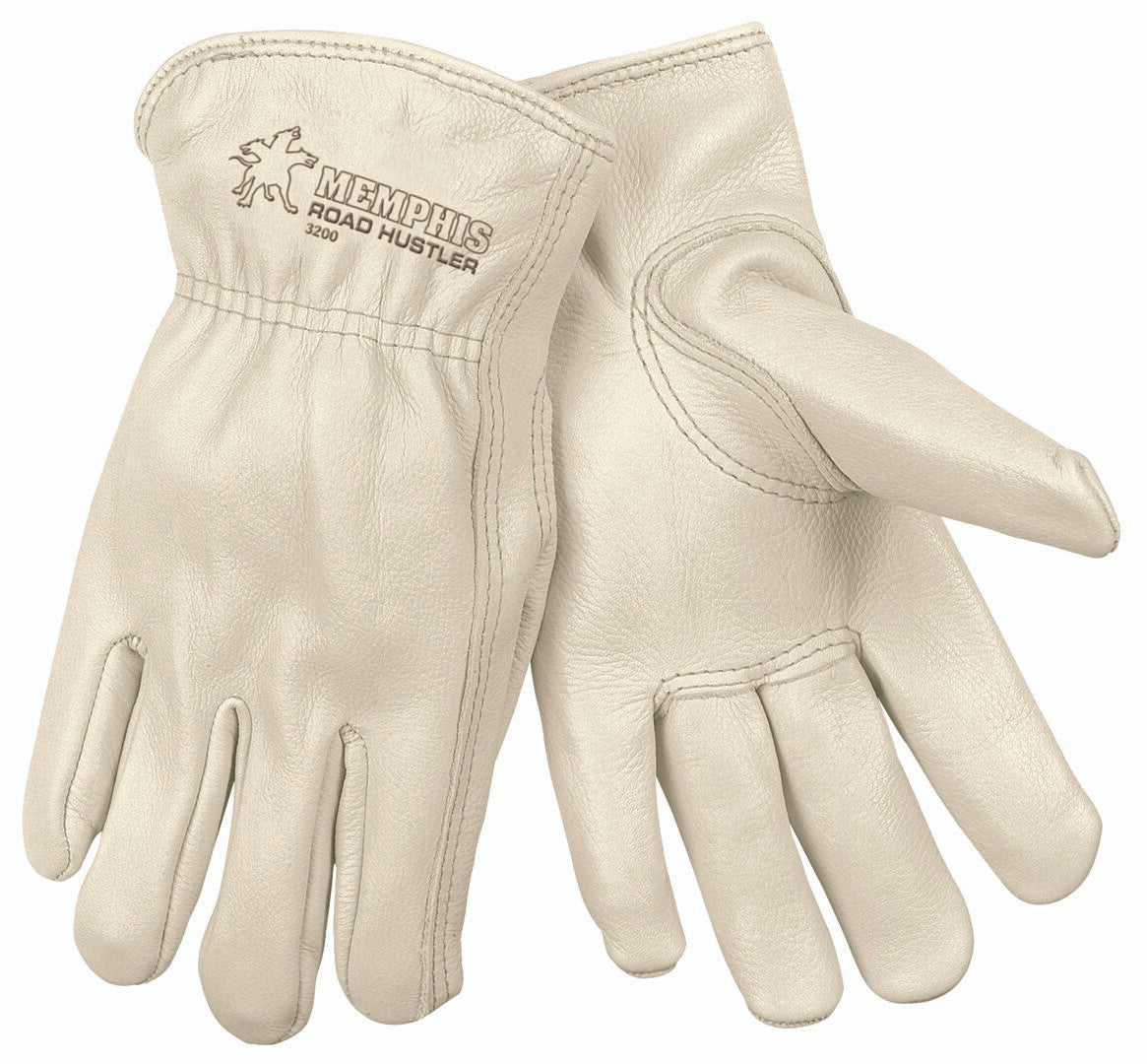 Road Hustler Grain Cowhide Driver Gloves, Keystone Thumb, Unlined