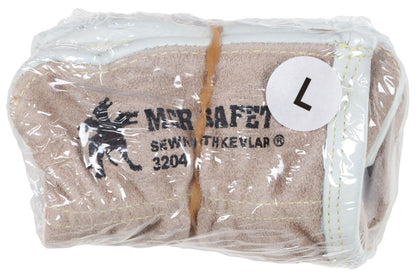 Cowhide Grain Leather Driver Gloves, Split Back, Kevlar Sewn, Keystone Thumb
