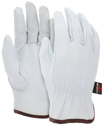 Premium Grain Goatskin Leather Driver Gloves, Keystone Thumb