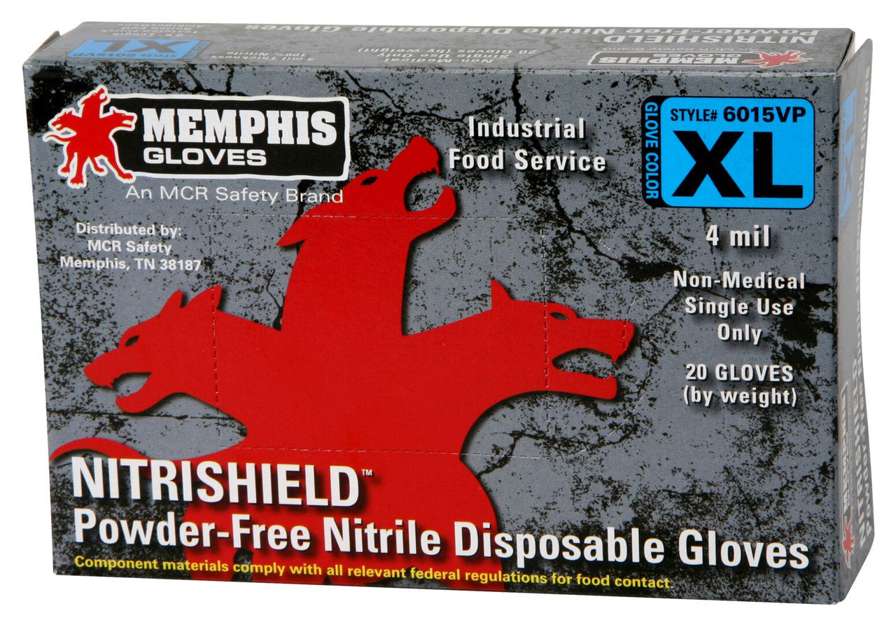 4 Mil Nitrile Disposable Gloves, Powder-Free, Textured Finish, Vending Pack
