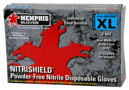 4 Mil Nitrile Disposable Gloves, Powder-Free, Textured Finish, Vending Pack
