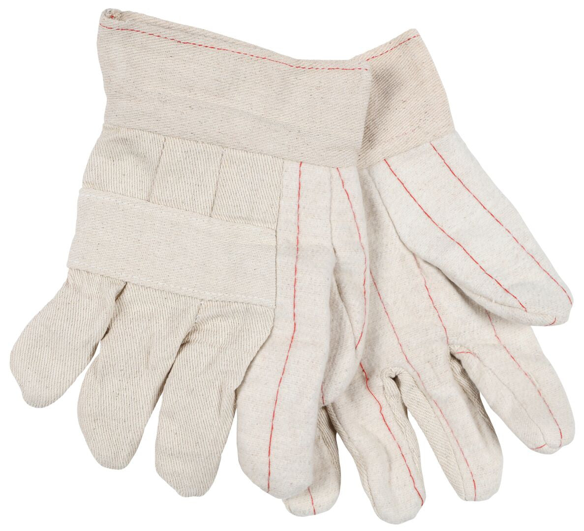 Cotton Hot Mill Gloves, 24 oz, Band Top Cuff, Knuckle Strap