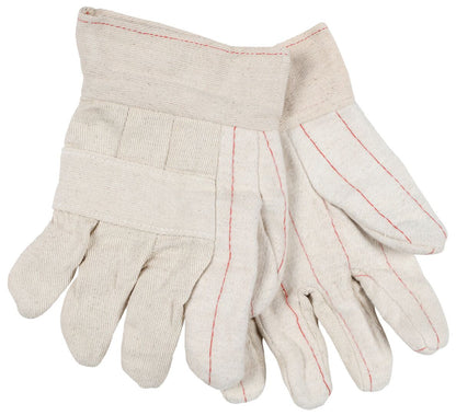 Cotton Hot Mill Gloves, 24 oz, Band Top Cuff, Knuckle Strap