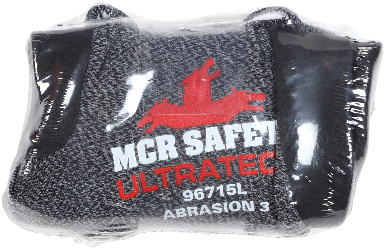 NXG® Work Gloves, 15-Gauge Salt & Pepper Nylon, Nitrile Foam Palm, Latex Free