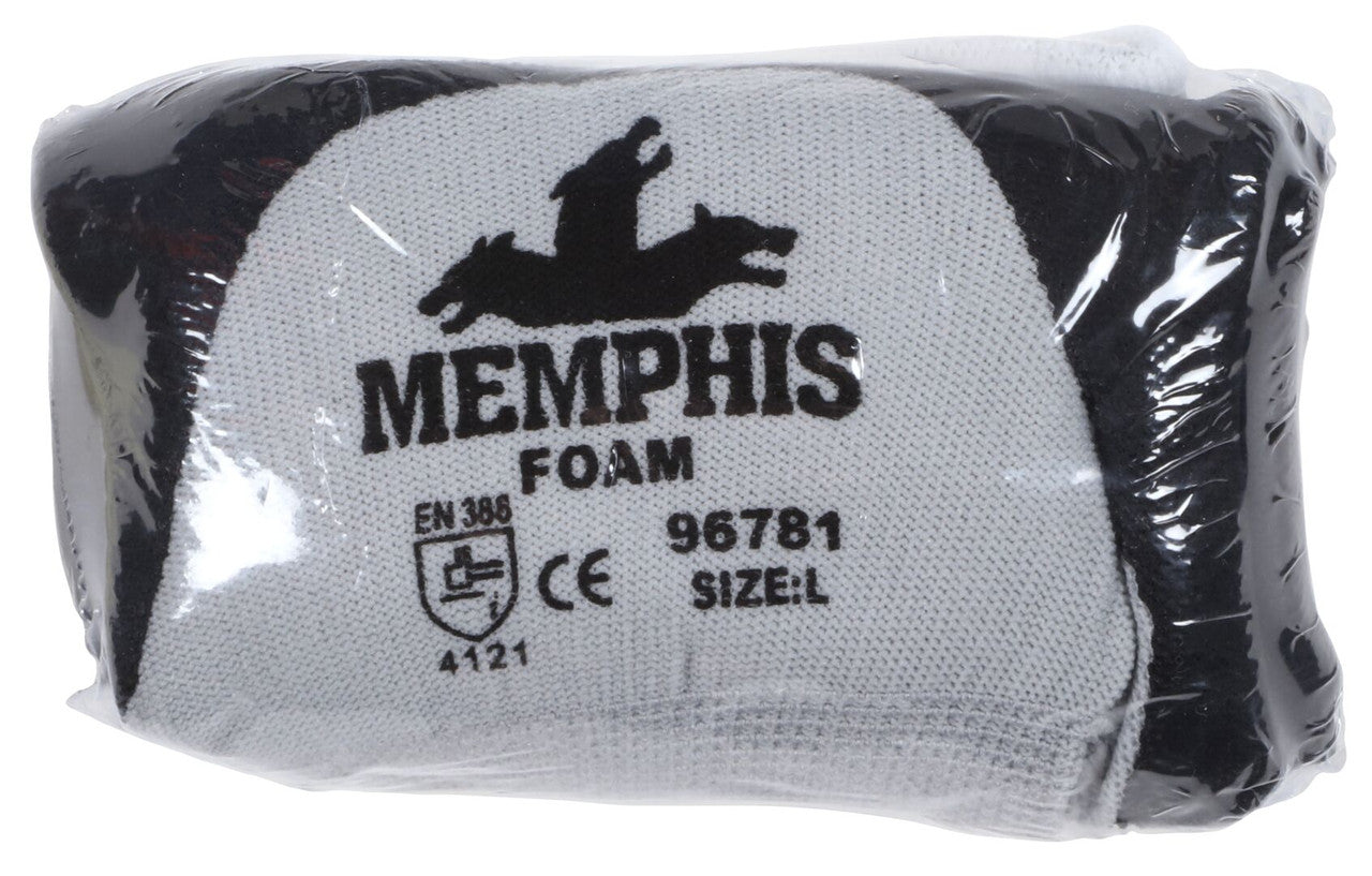 Foam Nitrile-Coated Work Gloves, 13-Gauge Nylon Shell, Knit Wrist