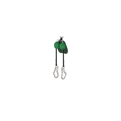 MSA V-SHOCK® EDGE Leading Edge Personal Fall Limiter - V-SHOCK EDGE, Leading Edge PFL, 6', twin-leg, AL36CL large aluminum snaphooks, pin connector (top), ANSI Z359.14