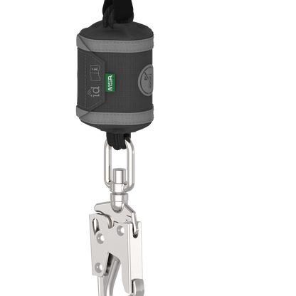 MSA V-SHOCK® Personal Fall Limiter - V-SHOCK PFL, 6', single-leg, 36CS swivel snaphook, steel carabiner (top), ANSI Z359.14