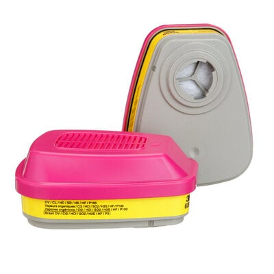3M™ Organic Vapor/Acid Gas Cartridge/Filter 60928, P100 2 EA / PK