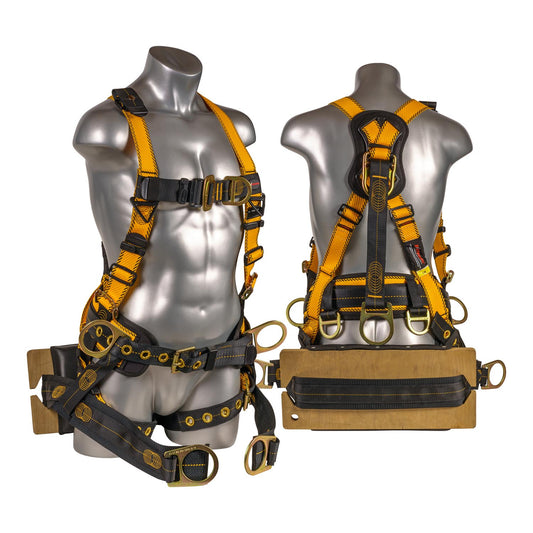 KStrong® Kapture™ Element Oil and Gas Derrick Deluxe Harness with 7 D-Rings and Removable Bosun Chair