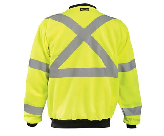 Occunomix 9 oz Crew Neck X-Back Sweatshirt Hi-Vis Jackets Orange S model LUX-CSWTX-OS
