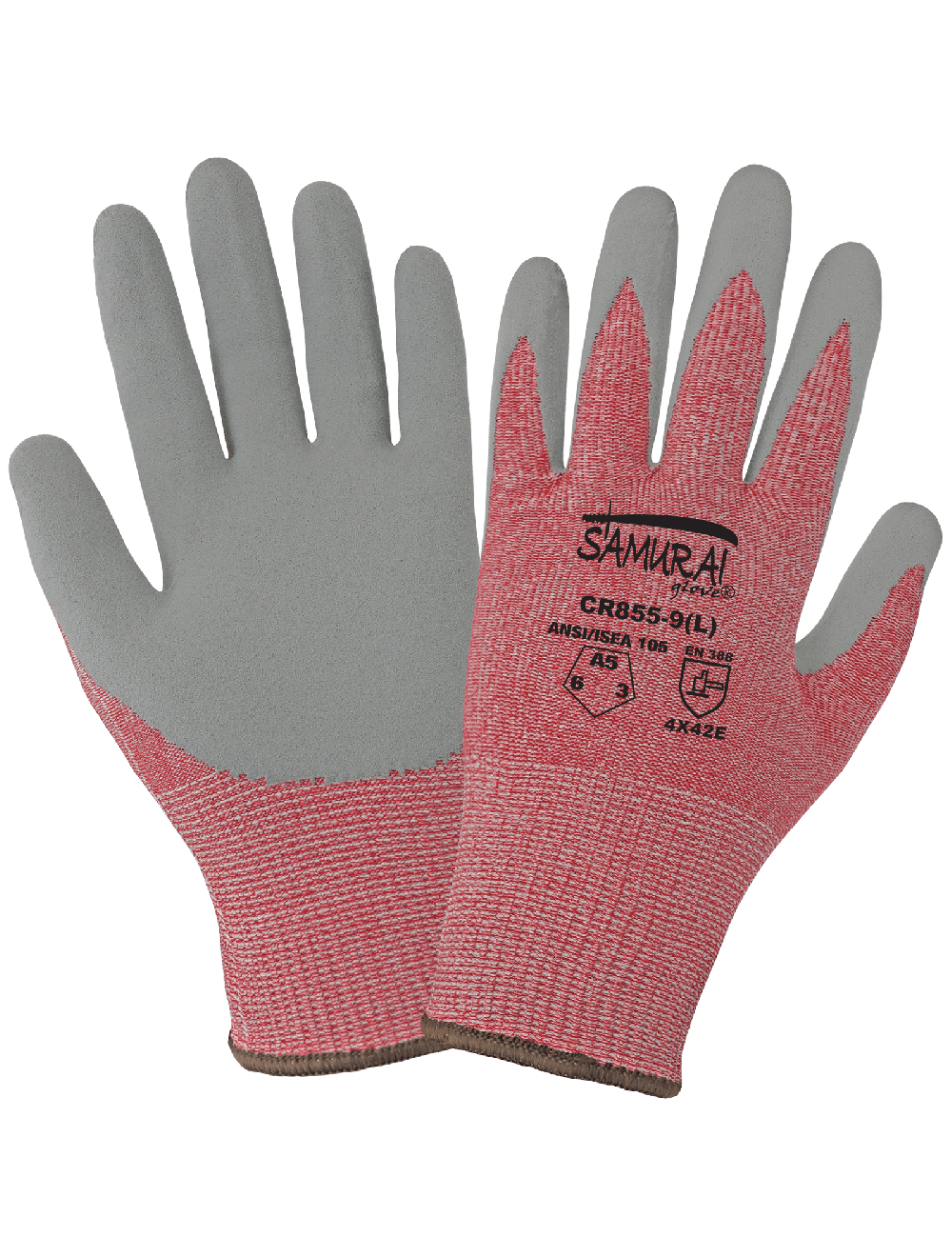 Samurai Glove® - CR855 - Cut Resistant Gloves - cut level A5 - gray