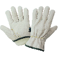 Retail-Tagged Driver Style Cowhide Leather Gloves with Cold Keep® - 3200CTH - Drivers Gloves - red