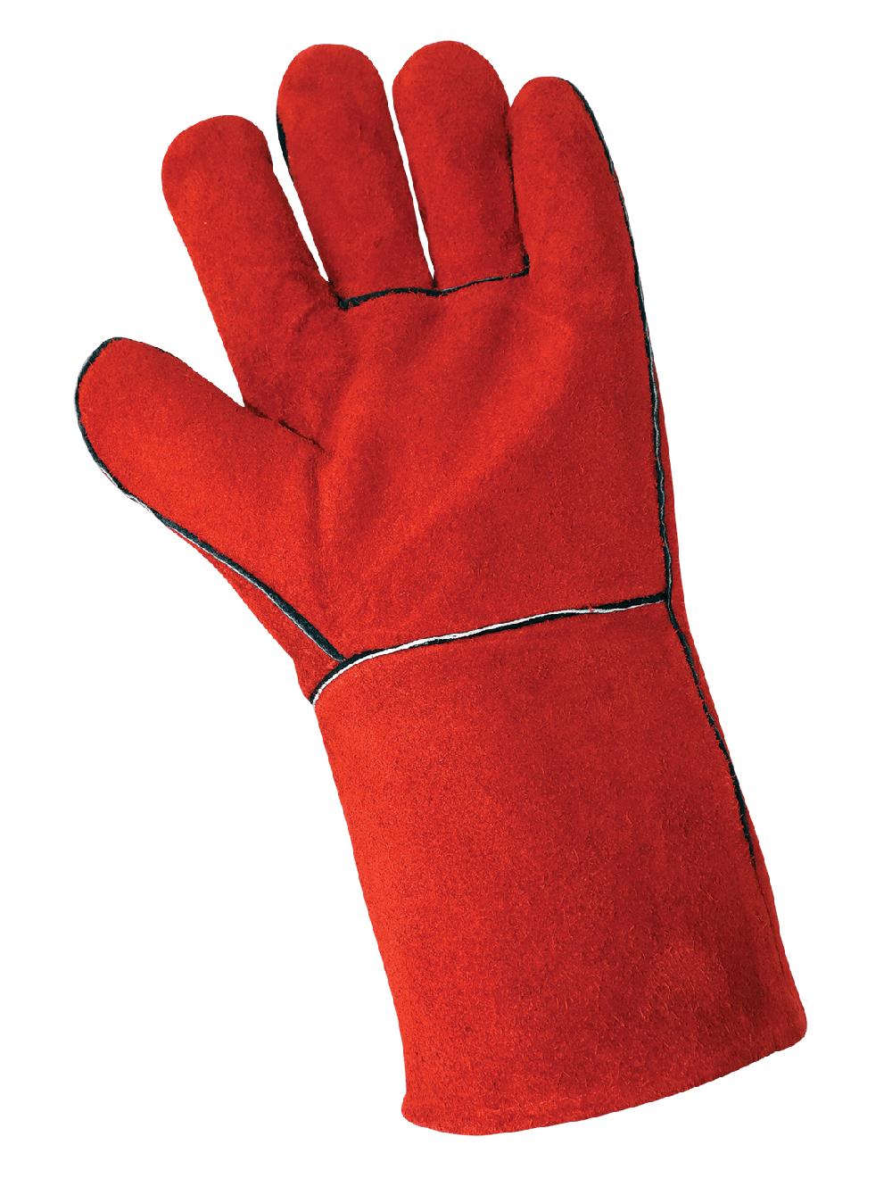Global Glove - 1200E - Leather Welding Gloves - red