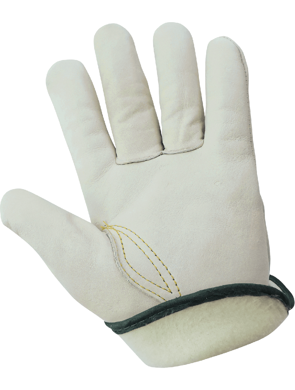 Retail-Tagged Driver Style Cowhide Leather Gloves with Cold Keep® - 3200CTH - Drivers Gloves - red