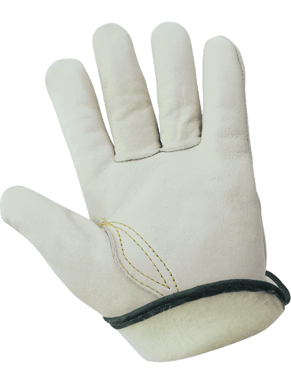Retail-Tagged Driver Style Cowhide Leather Gloves with Cold Keep® - 3200CTH - Drivers Gloves - red