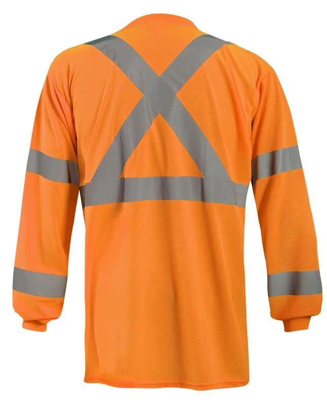 Long Sleeve Wicking Birdseye X-Back T-Shirt