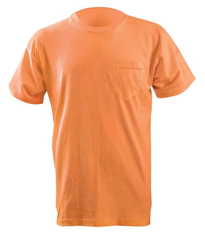 Non-Ansi Pre-Shrunk Cotton Short Sleeve T-Shirt W/Pocket