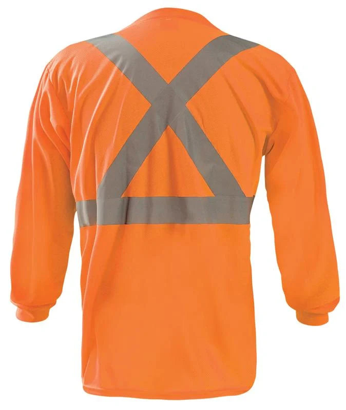 Long Sleeve Wicking Birdseye X-Back T-Shirt