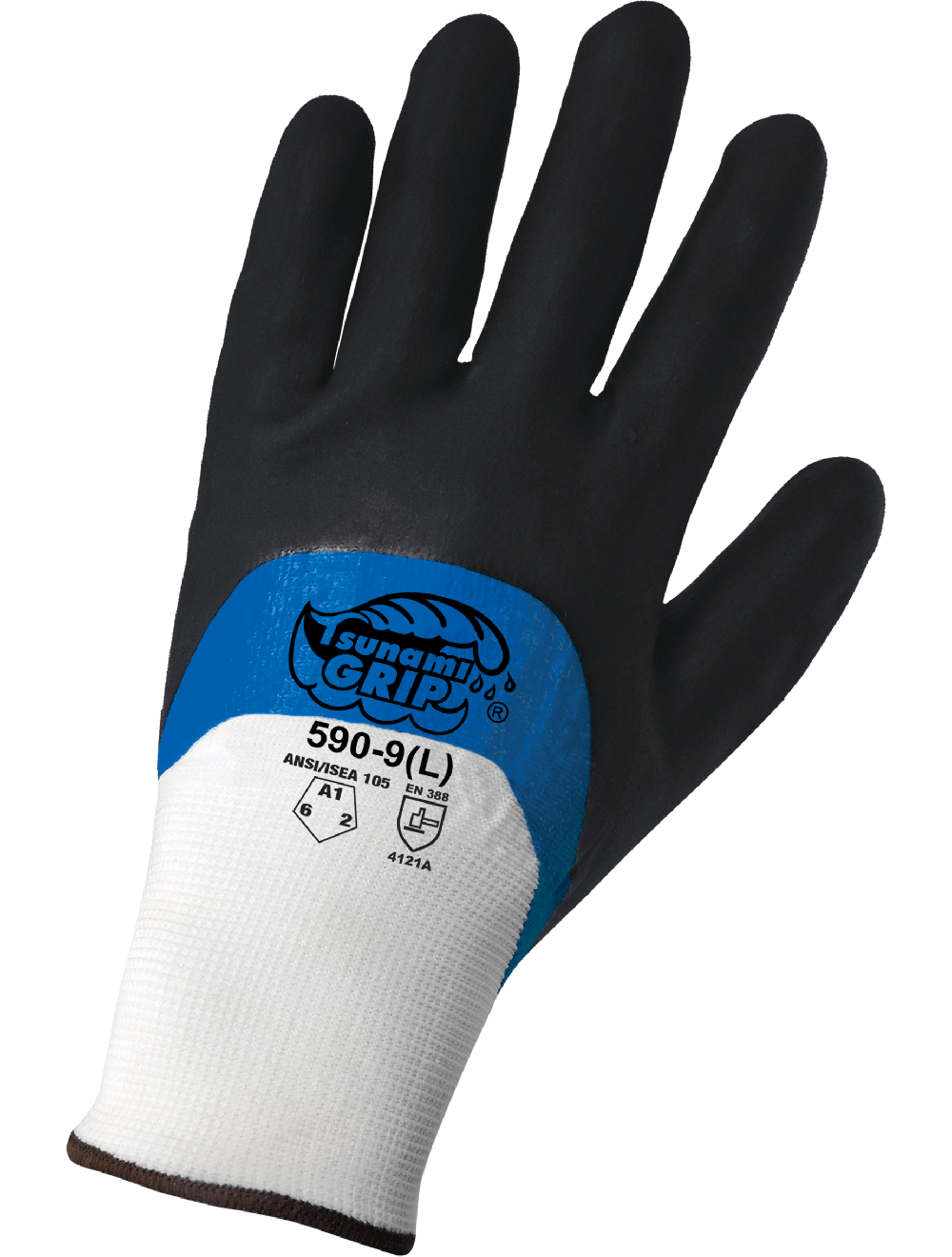 Tsunami 590 Chemical Handling Gloves - nitrile - tan