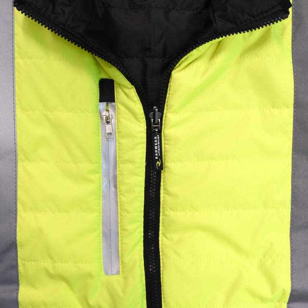 Radians SJ510 Quilted Reversible Jacket with Zip-Off Sleeves