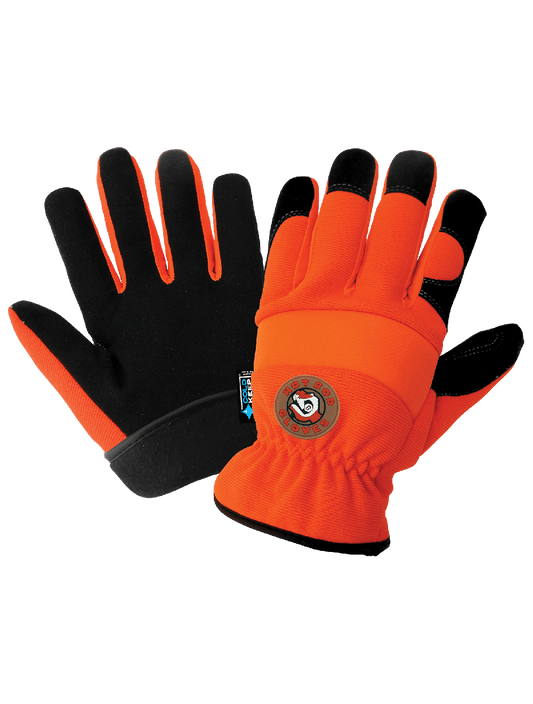 High-Visibility HR3222INT Drivers Gloves - neoprene - orange